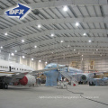 China wide span modular cheap light steel structure prefab aircraft airplane hangar